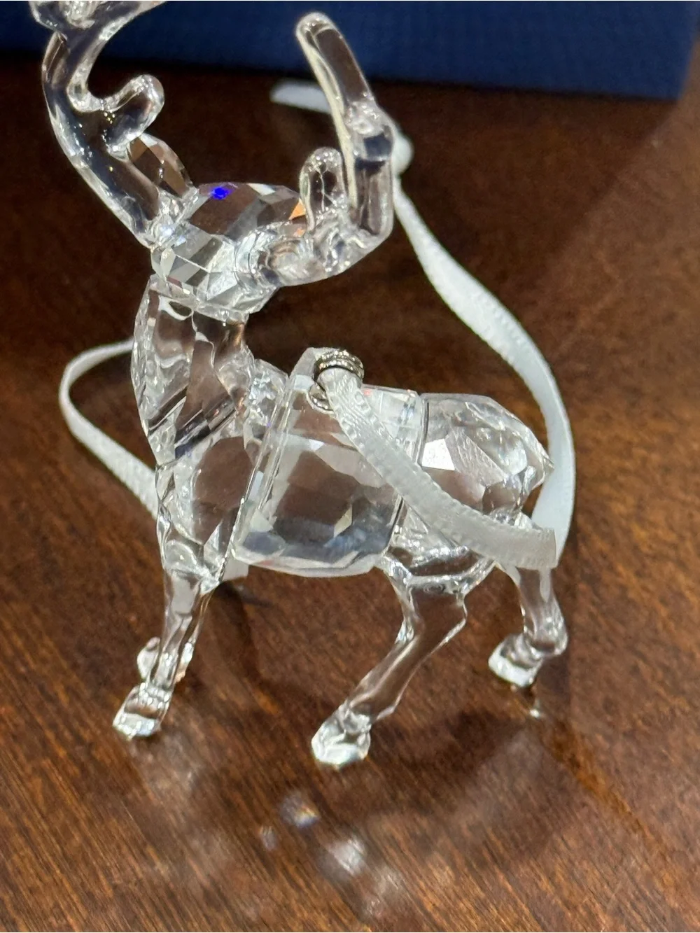 Swarovski Clear Crystal Reindeer Ornament